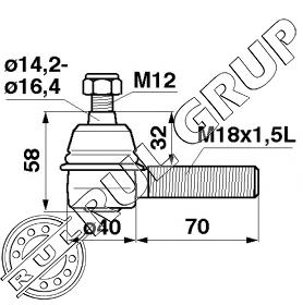 CAP BARA AZ10850 JD